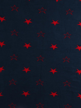 Little Angels Little Angels Reversible Blanket Woollen Perfect Nursery Essential with Stars Red & Navy Blue Blanket Blanket & Swaddle 2 in 1 Red & Navy Reversible Star Design Blanket 0-2Y / Red & Navy Blue / Baby Wool